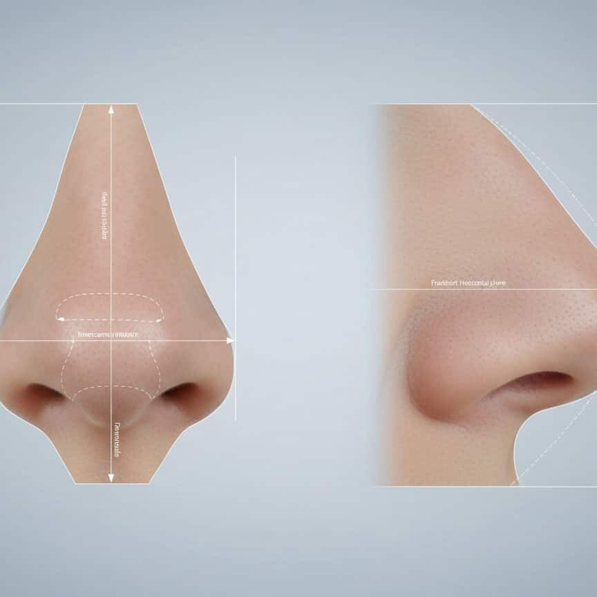 Zusammenhang von &auml;u&szlig;erer Nasenform und innerer Struktur